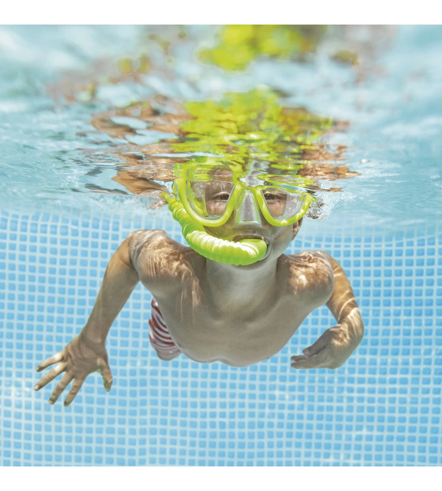 PISCINA FUORI TERRA CON STRUTTURA RETTANGOLARE INTEX "RETCANGULAR FRAME" C/POMPA FILTRO BLU 450X220X84 CM I.2 - COD. 28274NP